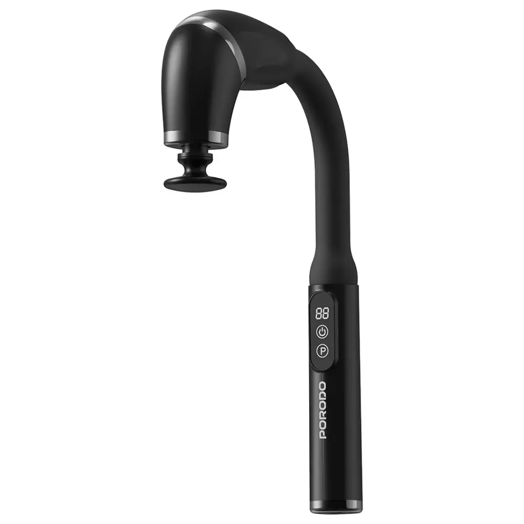 PORODO LIFESTYLE U SHAPED HANDLE 4 HEAD DEEP MASAAGER BLACK PDLFSTH021BK - Image 4