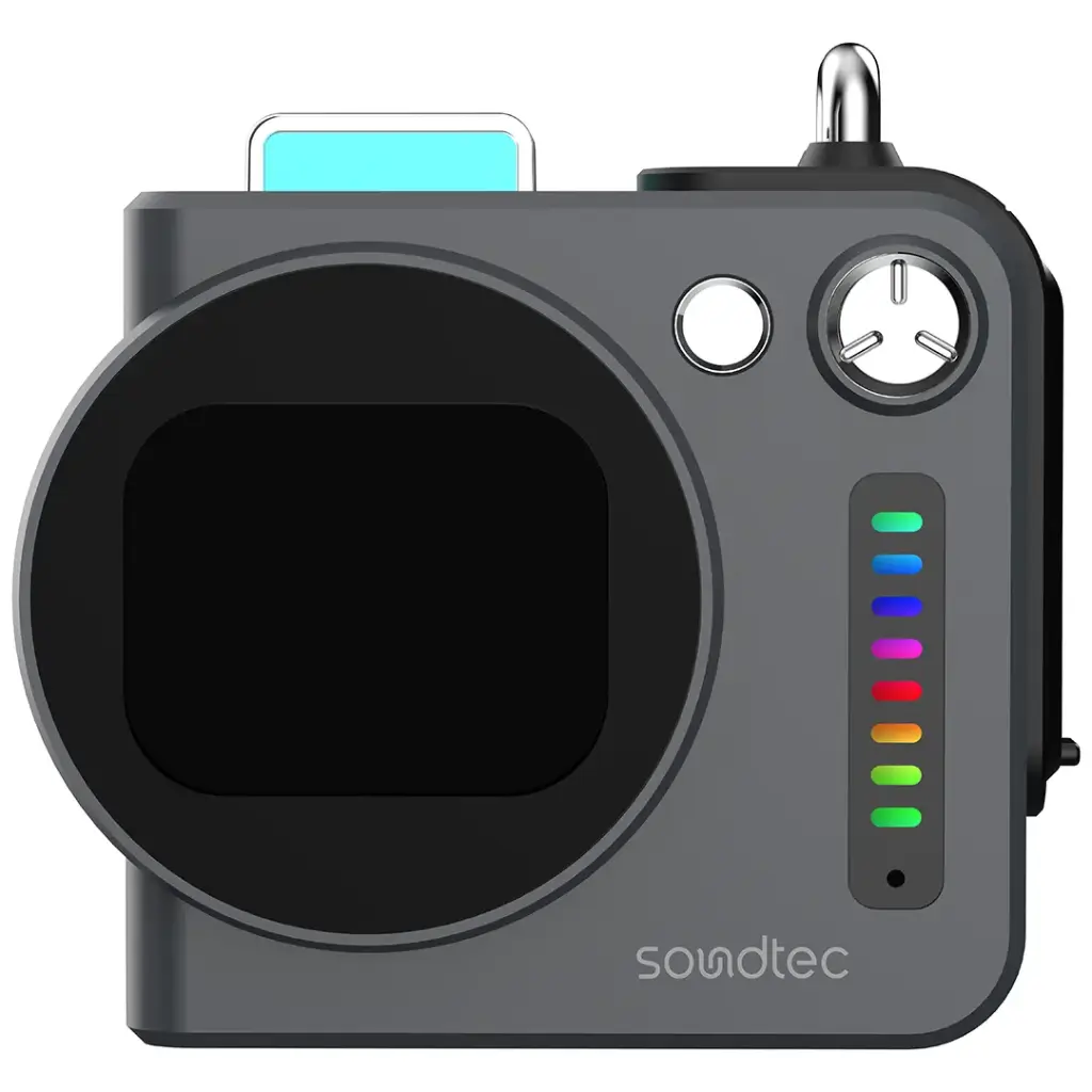 PORODO SOUNDTECH VIBEGO MINI RGB SPEAKER BLACK PDSTQS001GY - Image 2