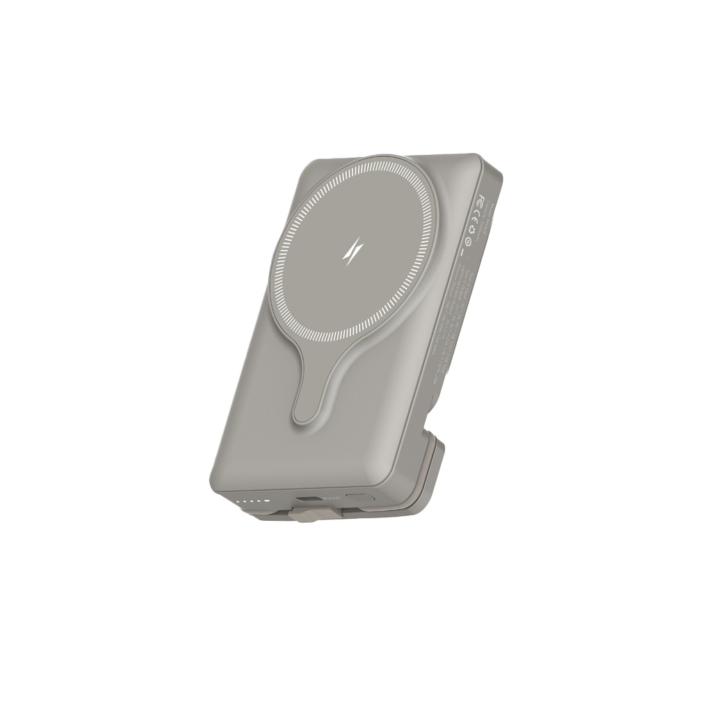 POWEROLOGY 5000MAH POWER BANK MAGSAFE CHARING AIR-VENT MOUNT 20PD TITANIUM PPBCHA32TI - Image 2