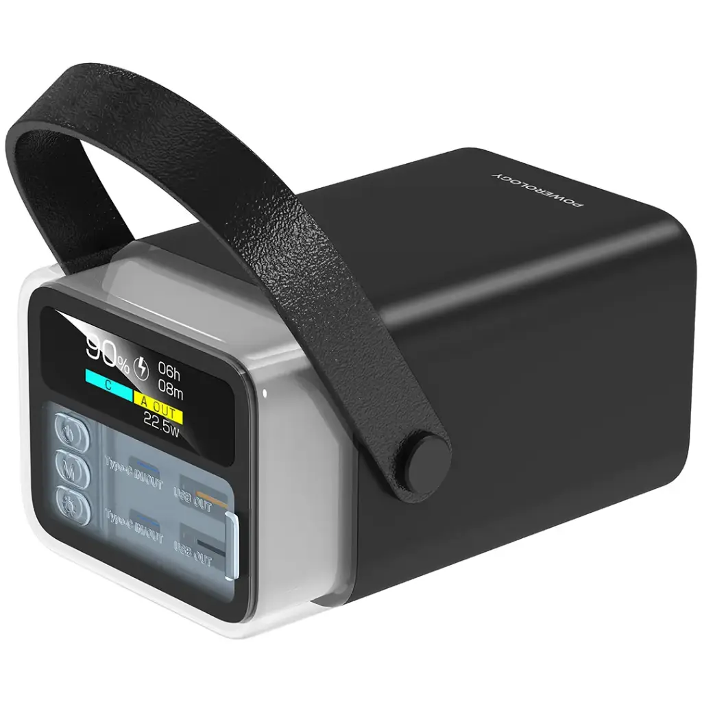 POWEROLOGY HALO BEAM 40000MAH POWERBANK PD65W BLACK PPBCHA92BK - Image 4