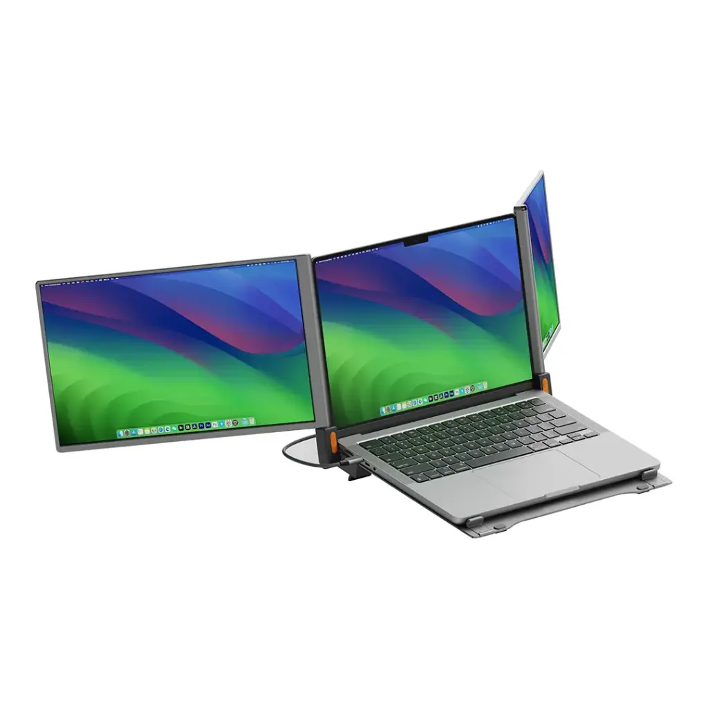 POWEROLOGY DUAL PORTABLE MONITOR WITH MST DOCKING STATION GREY PWGV1201AGY - Image 2