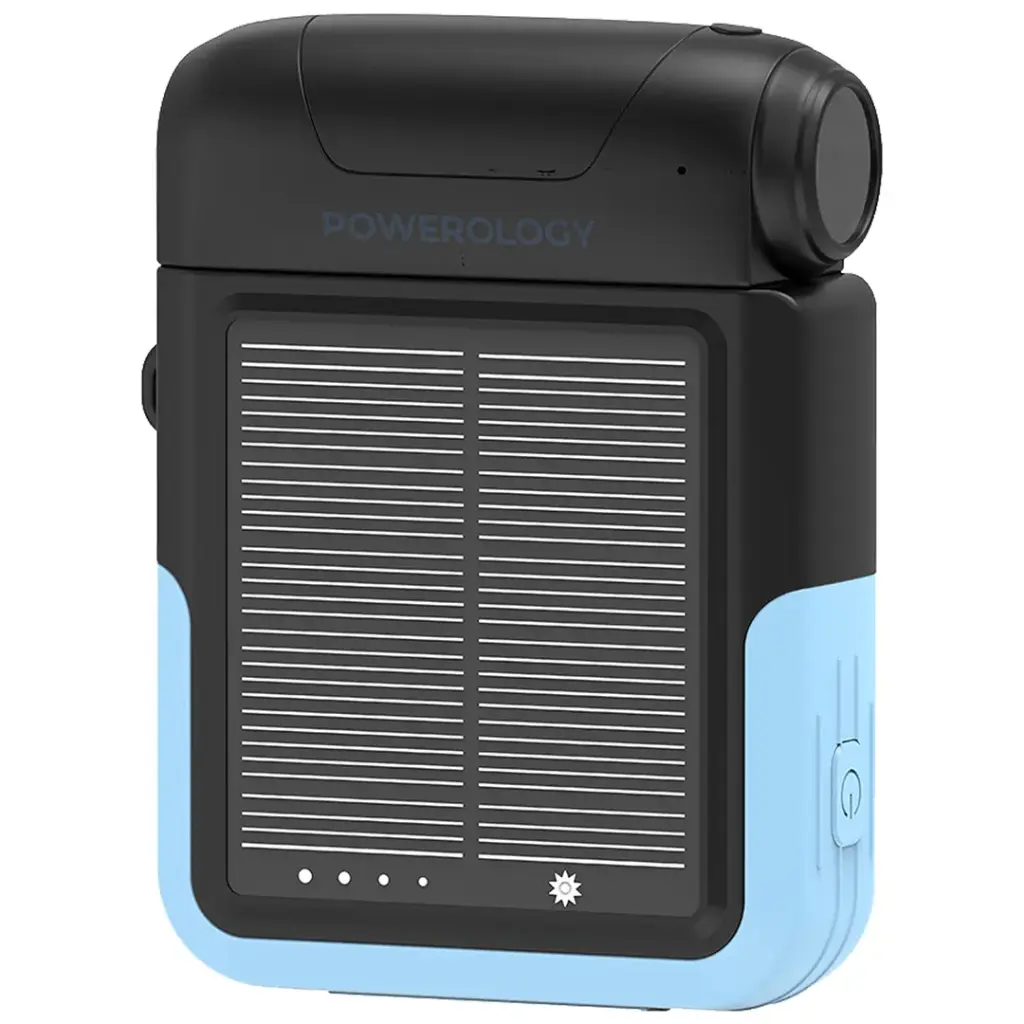 POWEROLOGY SANTE 10000MAH SOLAR POWERBANK BLACK PPBDS05BK - Image 3