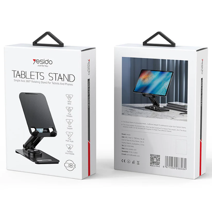 YESIDO DESKTOP STAND BLACK C300 - Image 3