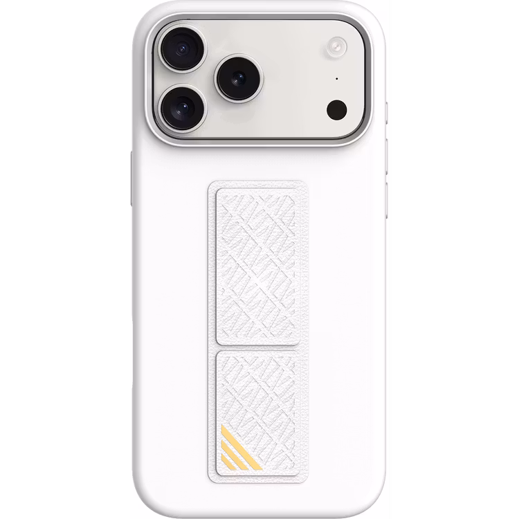 LEVELO IPHONE 17 PRO MORPHIX SILICONE CASE WOTH LEATHER GRIP SILVER LVLMRPS17PSL - Image 2