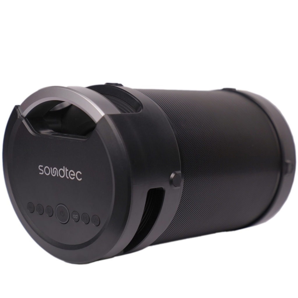 PORODO SOUNDTECH CAPSULE SPEAKER BLACK SILVER PDCAPSPK-BKSL - Image 2