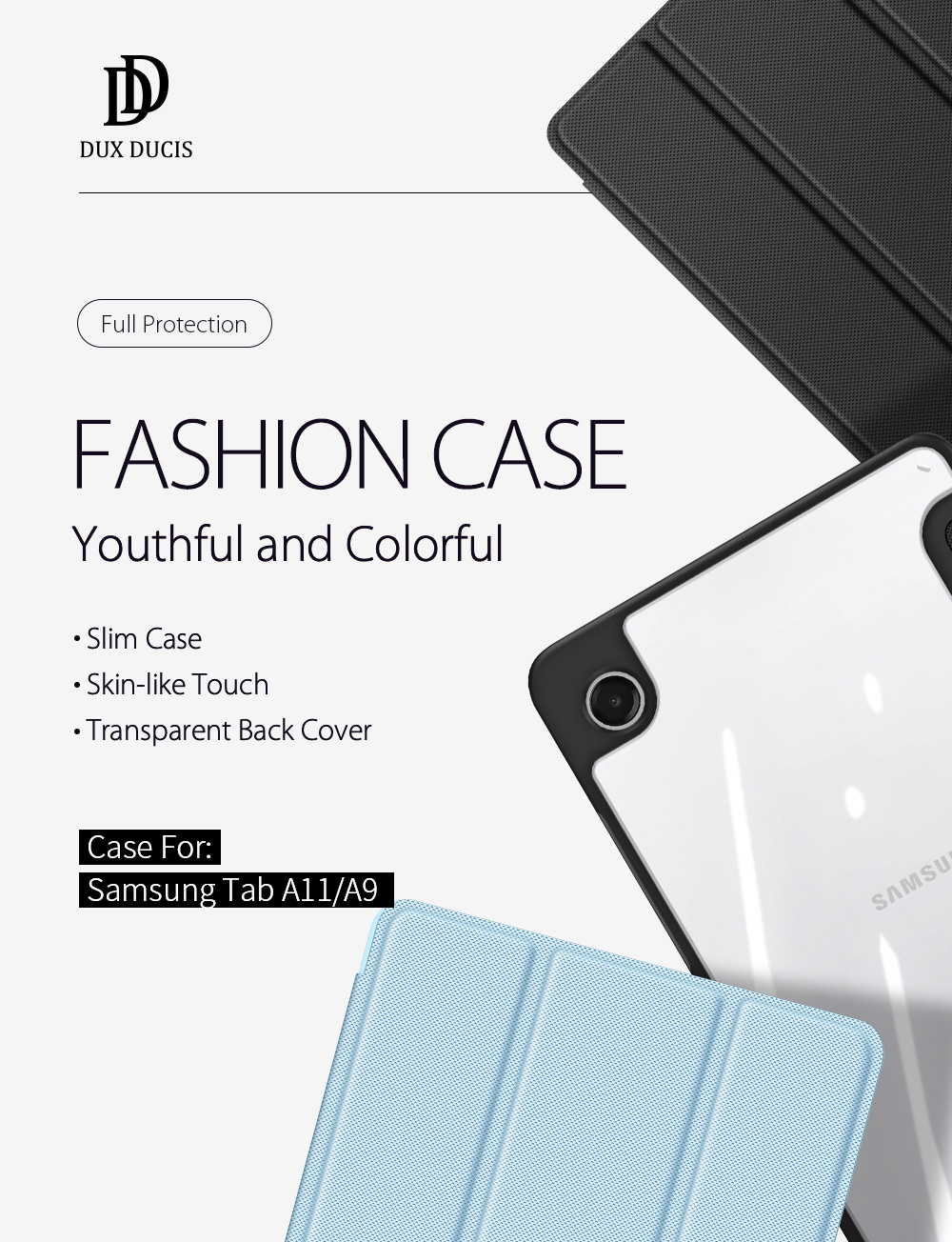 DUX DUCIS SAMSUNG TAB A11/A9 TOBY CASE BLACK TOBY-0234 - Image 4