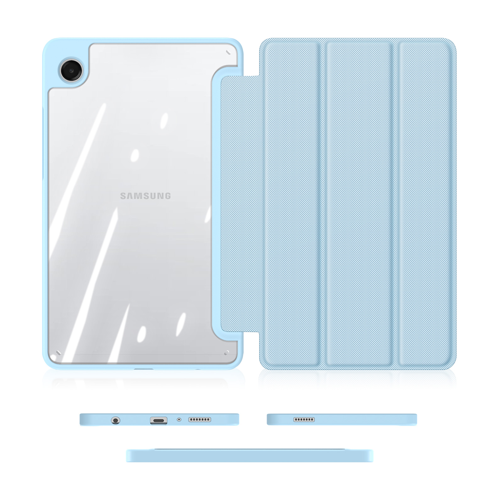 DUX DUCIS SAMSUNG TAB A11/A9 TOBY CASE LIGHT BLUE TOBY-0235 - Image 5