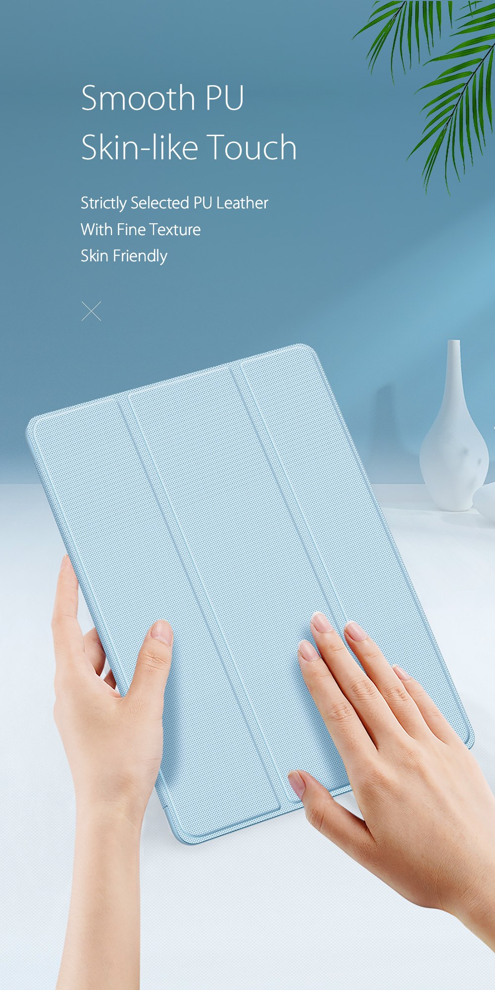 DUX DUCIS SAMSUNG TAB A11/A9 TOBY CASE LIGHT BLUE TOBY-0235 - Image 2