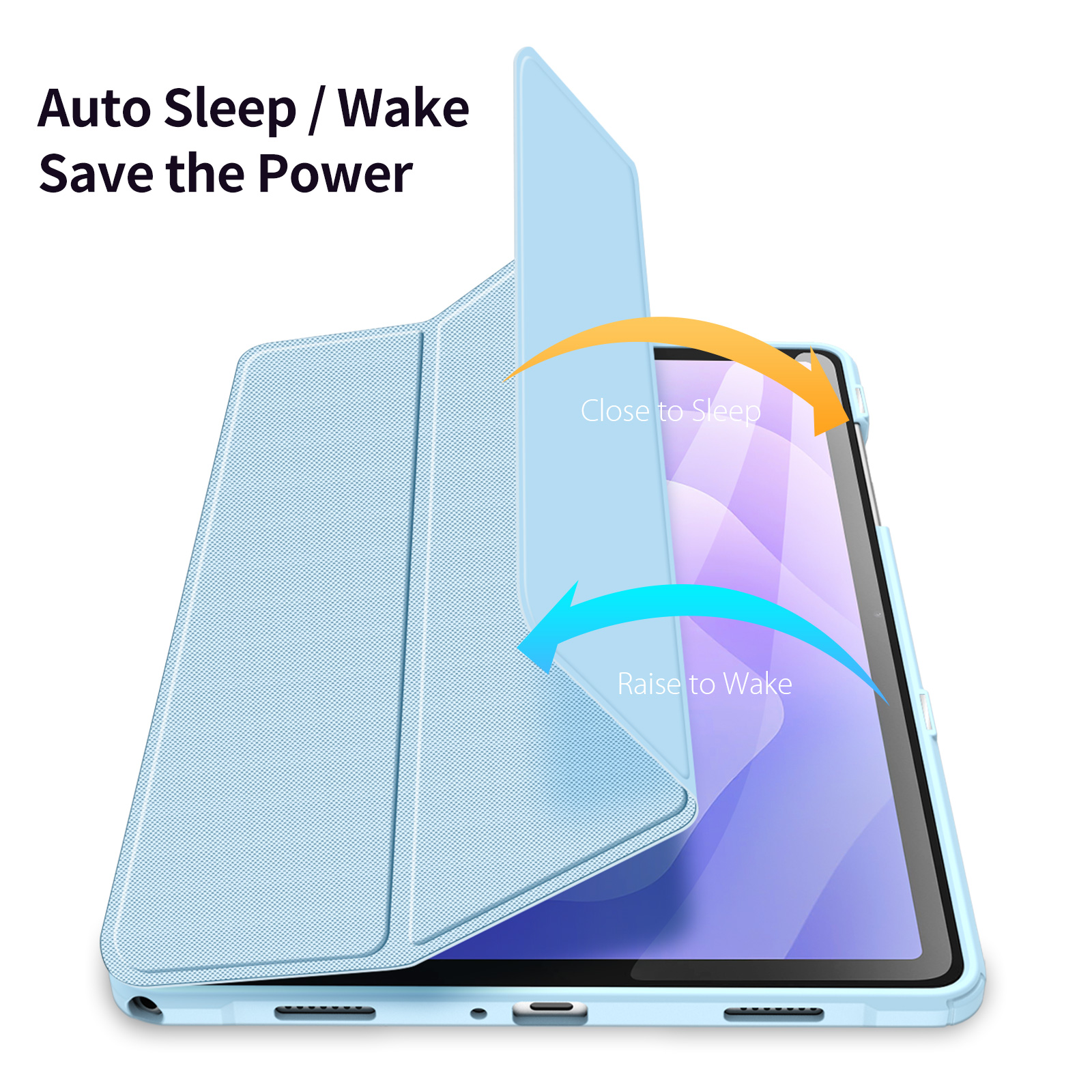 DUX DUCIS SAMSUNG TAB A11 PLUS/A9 PLUS TOBY CASE LIGHT BLUE TOBY-0238 - Image 3