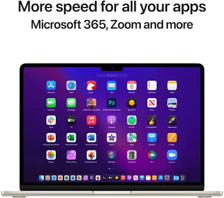 APPLE MACBOOK AIR 13 INCH M2 CHIP 8 CORE CPU 8 CORE GPU 16GB 256GB STARLIGHT ARABIC MC7W4 - Image 8