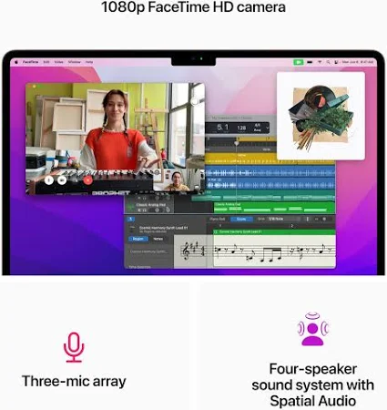 APPLE MACBOOK AIR 13 INCH M2 CHIP 8 CORE CPU 8 CORE GPU 16GB 256GB STARLIGHT ARABIC MC7W4 - Image 5