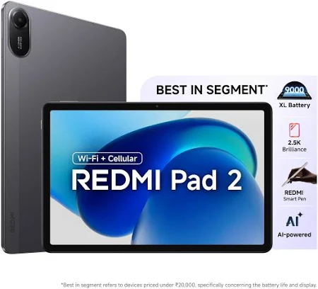 MI REDMI PAD 2 4G 8GB RAM 256GB ROM GRAPHITE GRAY - Image 2