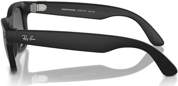 RAYBAN META WAYFARER SUNGLASSES F MATTE BLACK L POLAR GRADIENT GRAPHITE RW4006 - Image 3