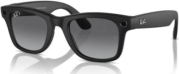 RAYBAN META WAYFARER SUNGLASSES F MATTE BLACK L POLAR GRADIENT GRAPHITE RW4006 - Image 2