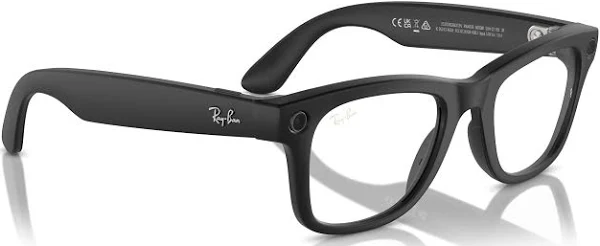 RAYBAN META WAYFARER SUNGLASSES F SHINY BLACK L CLEAR RW4008 - Image 5