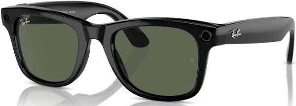 RAYBAN META WAYFARER SUNGLASSES F SHINY BLACK L CLEAR RW4008 - Image 3