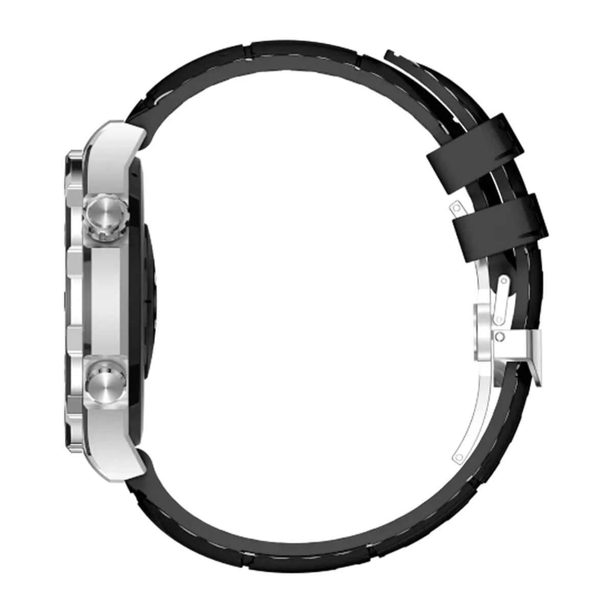 SWISS MILITARY DOM 3 WATCH WITH SILICONE STRAP BLACK SM-W-DOM3-SIF-BLKSIST-2PRESTP - Image 4