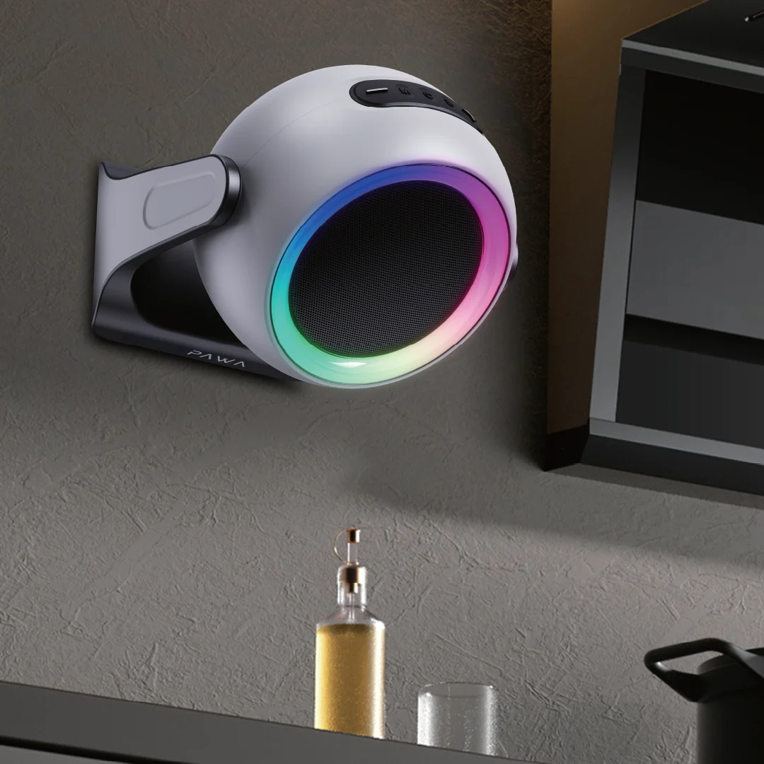 PAWA ARIA WALL AND DESKTOP SPEAKER WITH RGB LIGHT BLACK PW-SPWLTW55-BK - Image 2