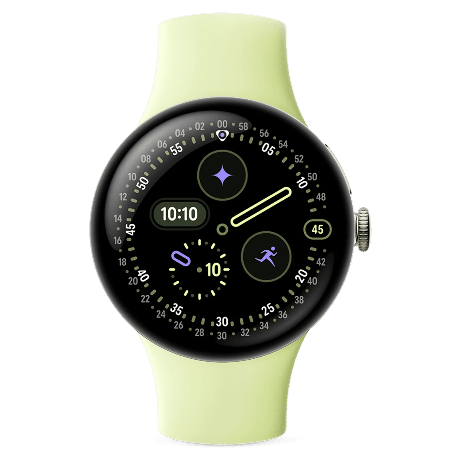 GOOGLE PIXEL WATCH 4 41MM WIFI SMART WATCH CHAMPAGNE GOLD/LEMONGRASS - Image 6