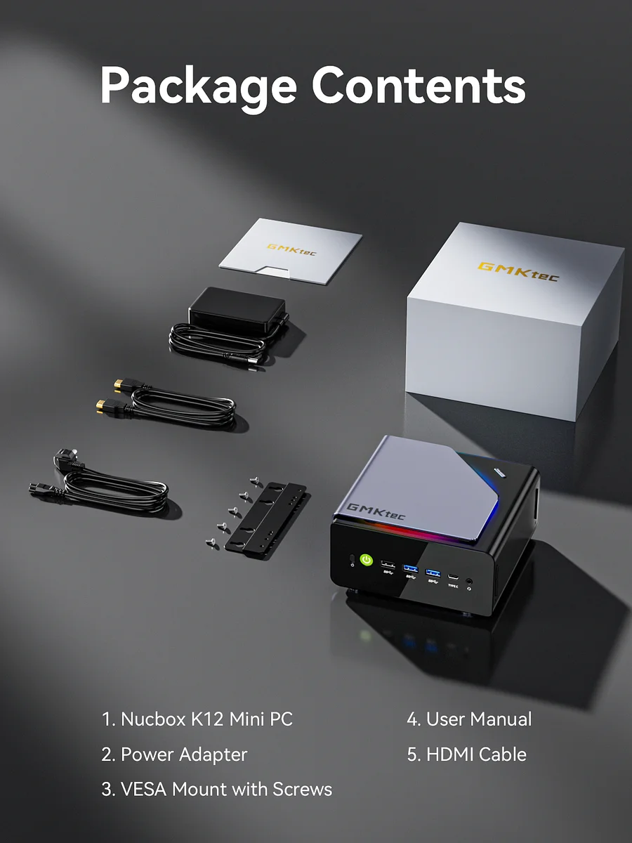 GMKTEC MINI PC AMD RYZEN 7 H 255 32GB RAM 1TB SSD WIN 11 PRO NUCBOX-K12 - Image 10
