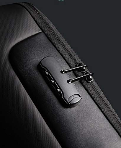 BANGE GENUINE LEATHER BACKPACK BLACK BG-6622 - Image 5