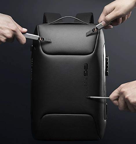 BANGE GENUINE LEATHER BACKPACK BLACK BG-6622 - Image 4