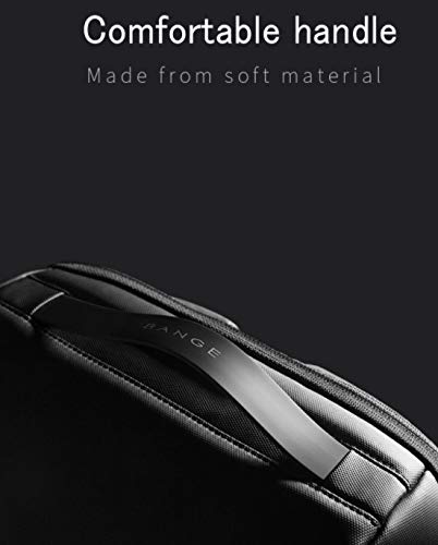 BANGE GENUINE LEATHER BACKPACK BLACK BG-6622 - Image 6