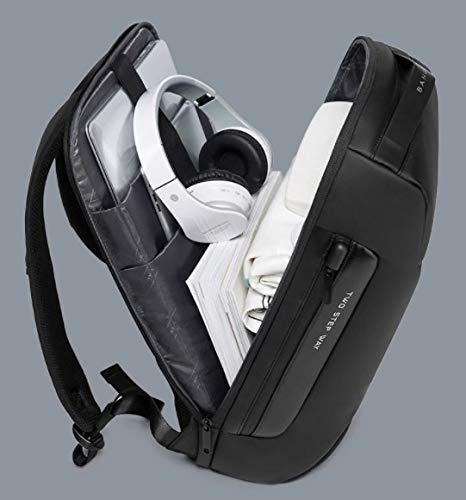 BANGE GENUINE LEATHER BACKPACK BLACK BG-6622 - Image 3