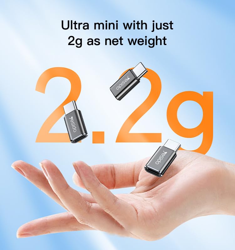 YESIDO OTG ADAPTER BLACK GS22 - Image 8