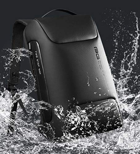 BANGE GENUINE LEATHER BACKPACK BLACK BG-6622 - Image 2