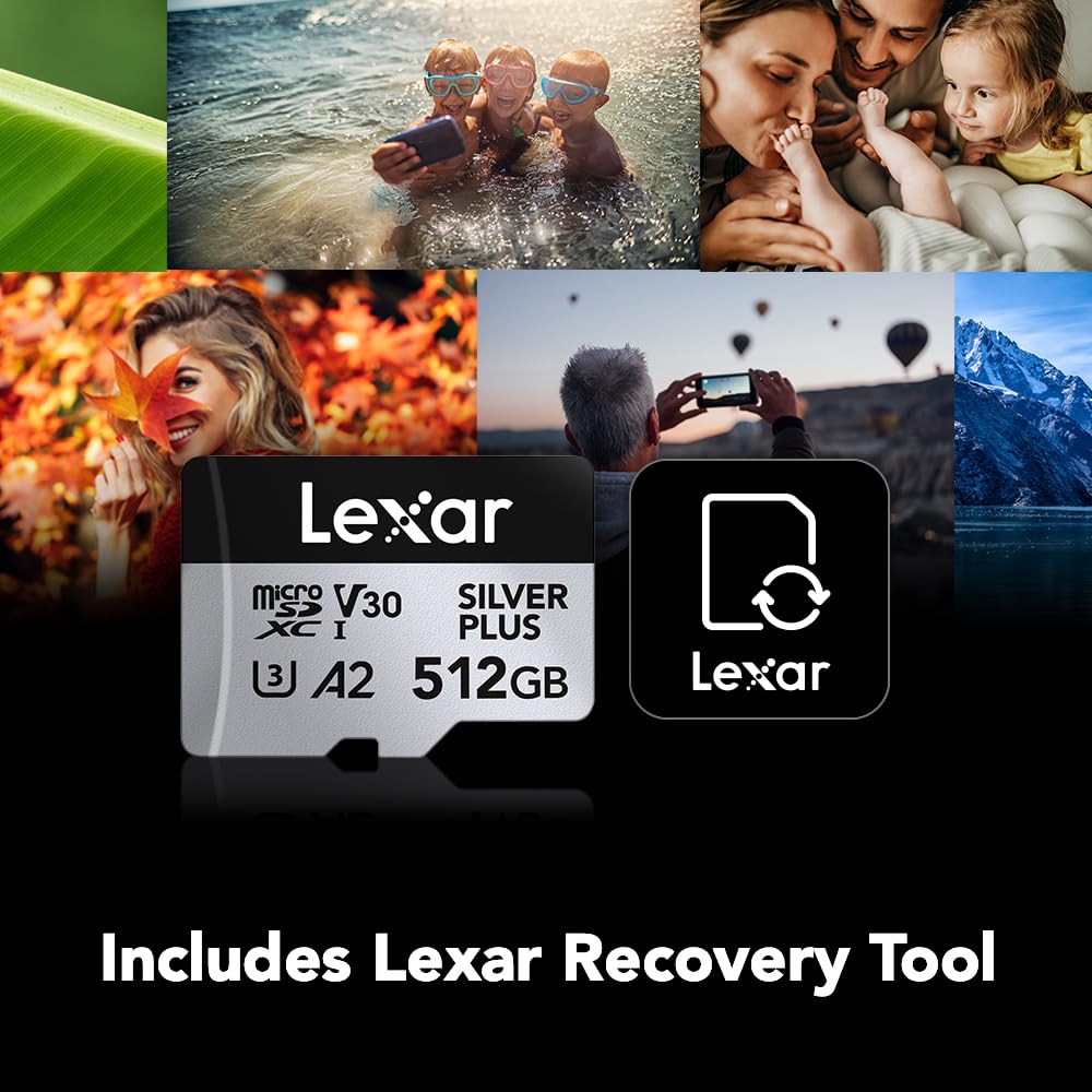LEXAR PROFESSIONAL SILVER PLUS MICROSDXC UHS-I CARDS 205MB/S-512GB LMSSIPL512G-BNANG - Image 8