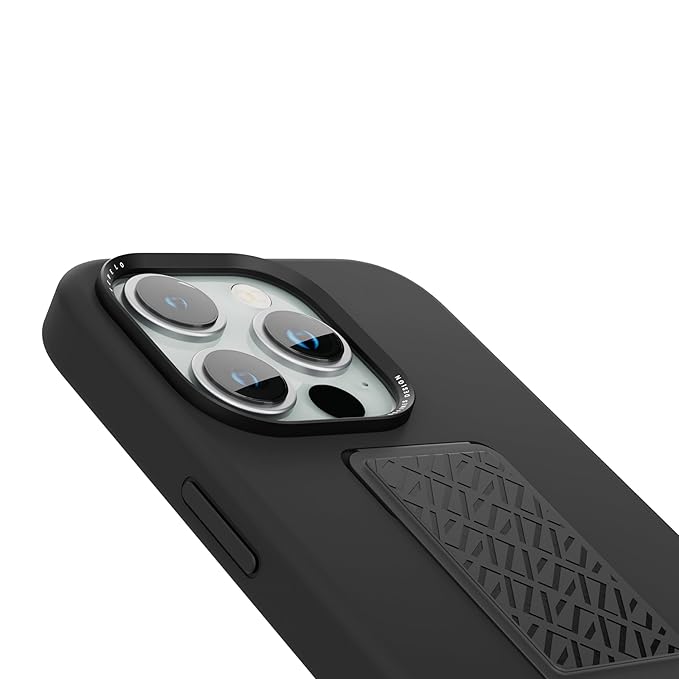 LEVELO MORPHIX IPHONE 15 PRO SILICONE CASE WITH GRIP BLACK - Image 3