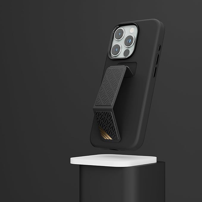 LEVELO MORPHIX IPHONE 15 PRO SILICONE CASE WITH GRIP BLACK - Image 5