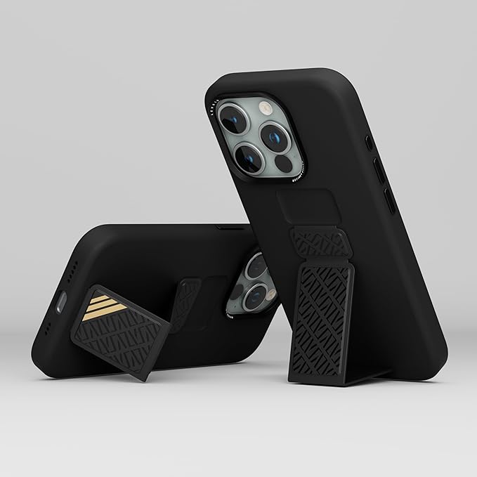 LEVELO MORPHIX IPHONE 15 PRO SILICONE CASE WITH GRIP BLACK - Image 2