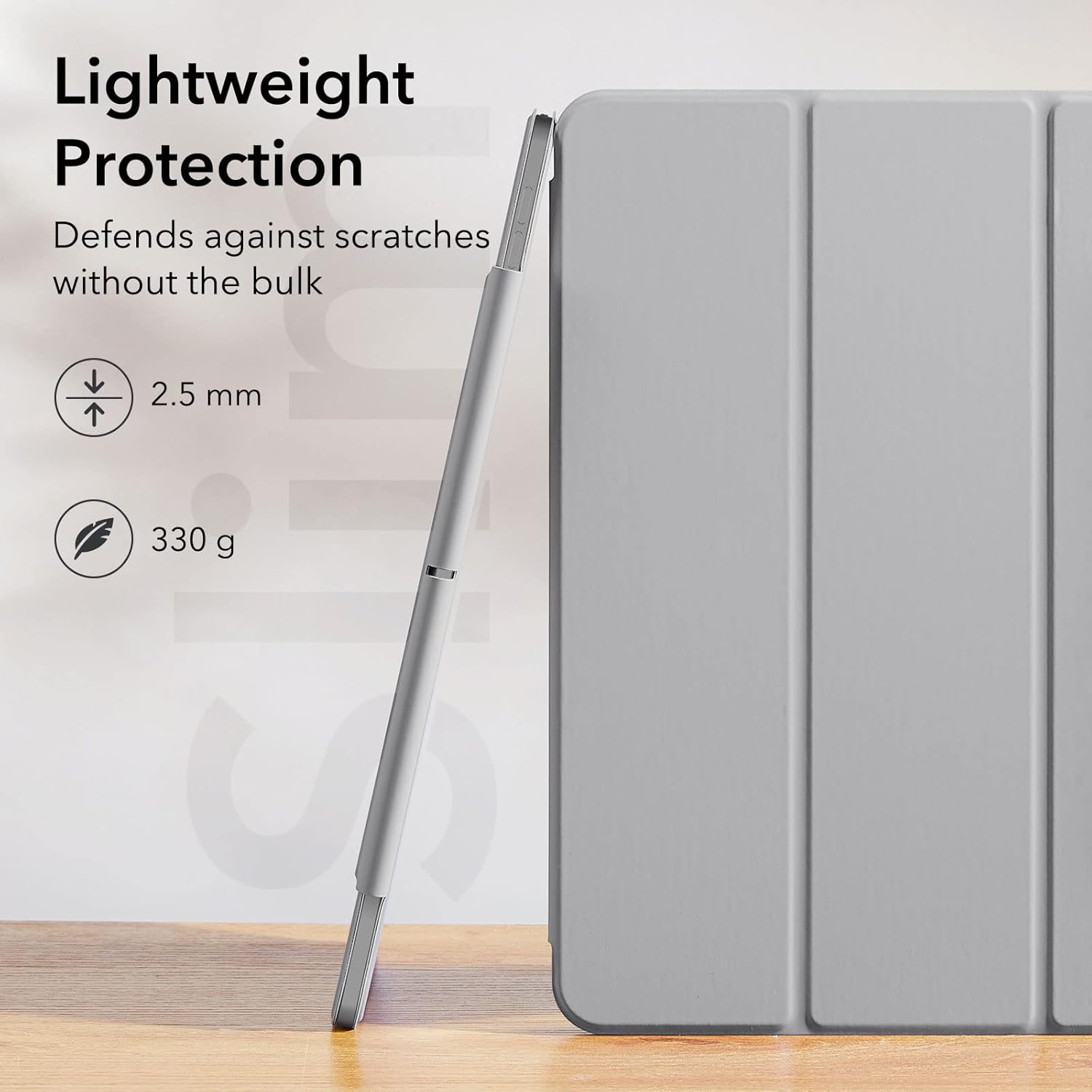 ESR REBOUND MAGNETIC CASE COMPATIBLE WITH IPAD AIR 13 INCH PRO 12.9 (6TH/5TH/4TH GEN) GRAY - Image 6