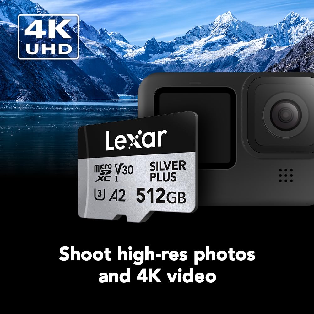 LEXAR PROFESSIONAL SILVER PLUS MICROSDXC UHS-I CARDS 205MB/S-512GB LMSSIPL512G-BNANG - Image 4