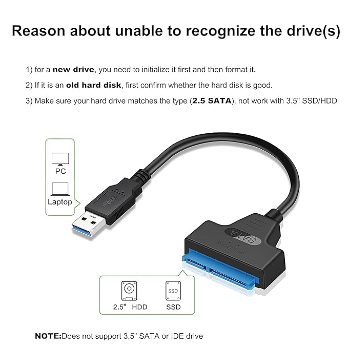 S-TEK USB 3.0 TO SATA CONVERTER CABLE - Image 4