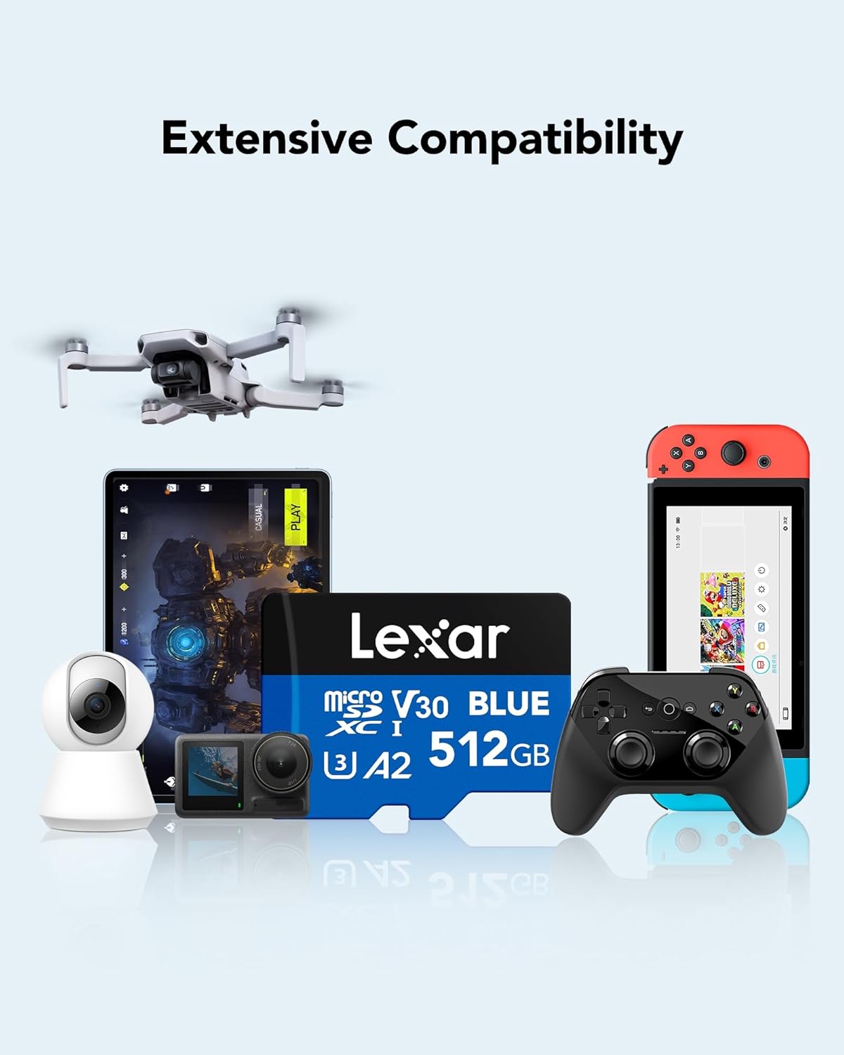 LEXAR BLUE PLUS MICROSDXC UHS-I CARD 512GB 170MB/S LMSBLPL512G-BNANG - Image 5
