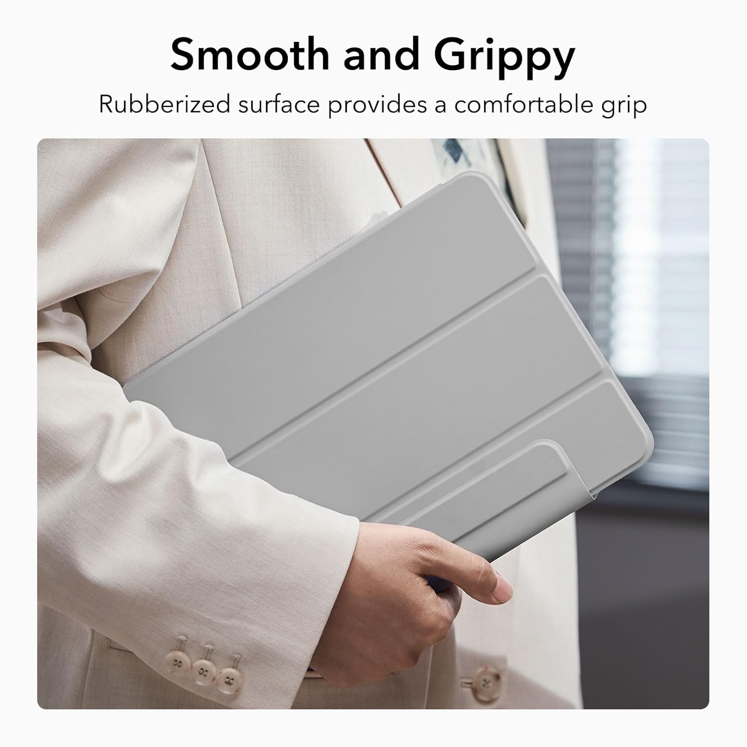 ESR REBOUND MAGNETIC CASE COMPATIBLE WITH IPAD AIR 13 INCH PRO 12.9 (6TH/5TH/4TH GEN) GRAY - Image 8