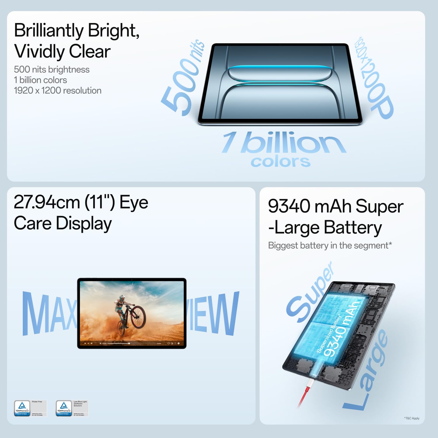 ONEPLUS PAD LITE 6GB 128GB WIFI AERO BLUE OPD2480 - Image 2