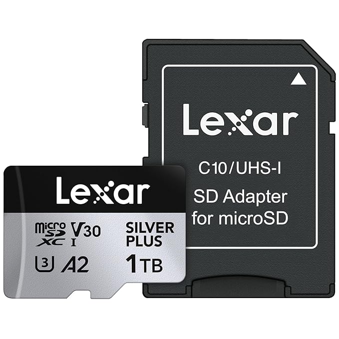 LEXAR PROFESSIONAL SILVER PLUS MICROSDXC UHS-I CARDS 205MB/S-1TB LMSSIPL001T-BNANG - Image 2