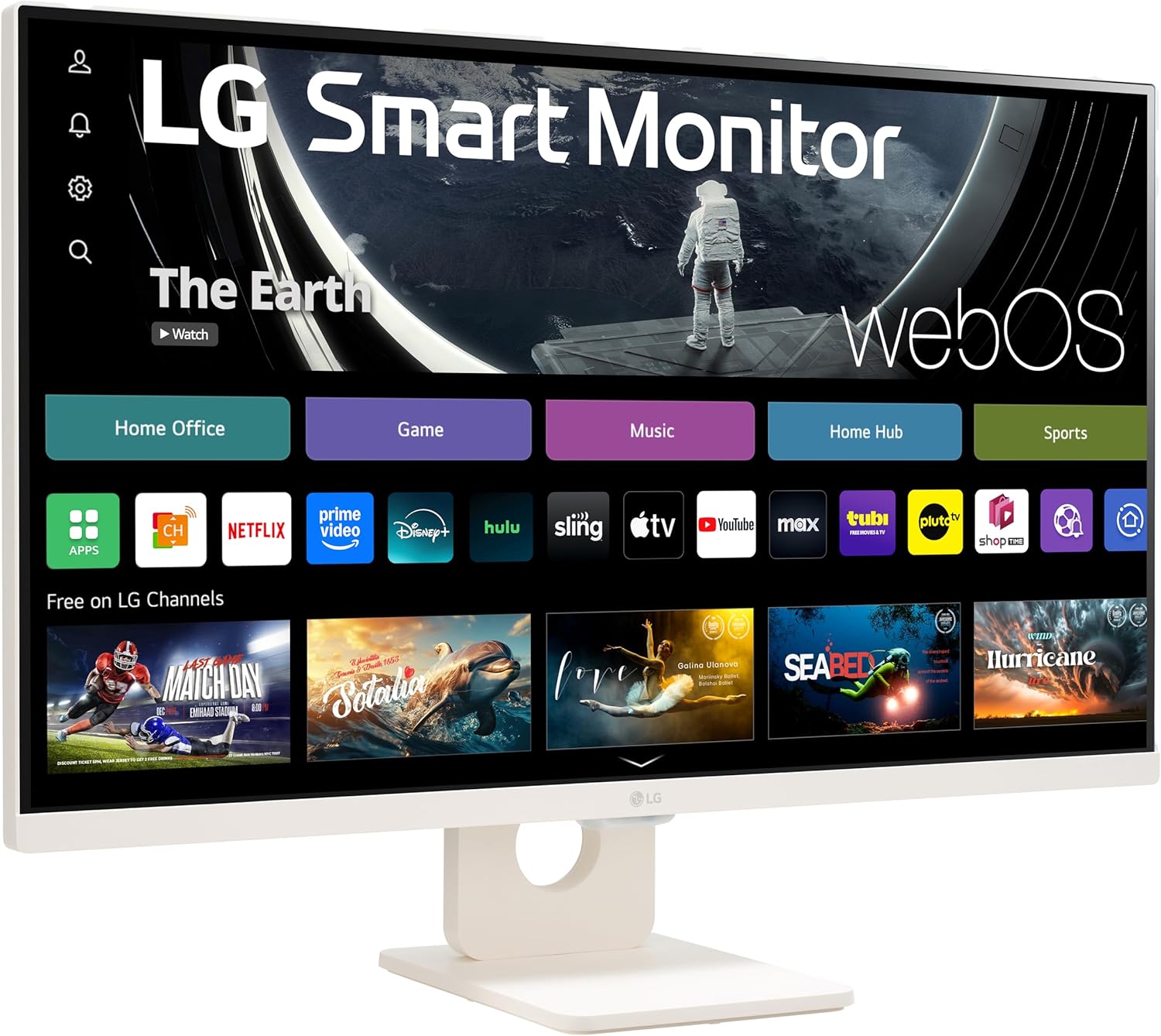 LG 27 INCH FHD IPS MONITOR WITH SLIM DESIGN THINQ CONTROL PANEL MAGIC REMOTE 27U511SA-W - Image 3