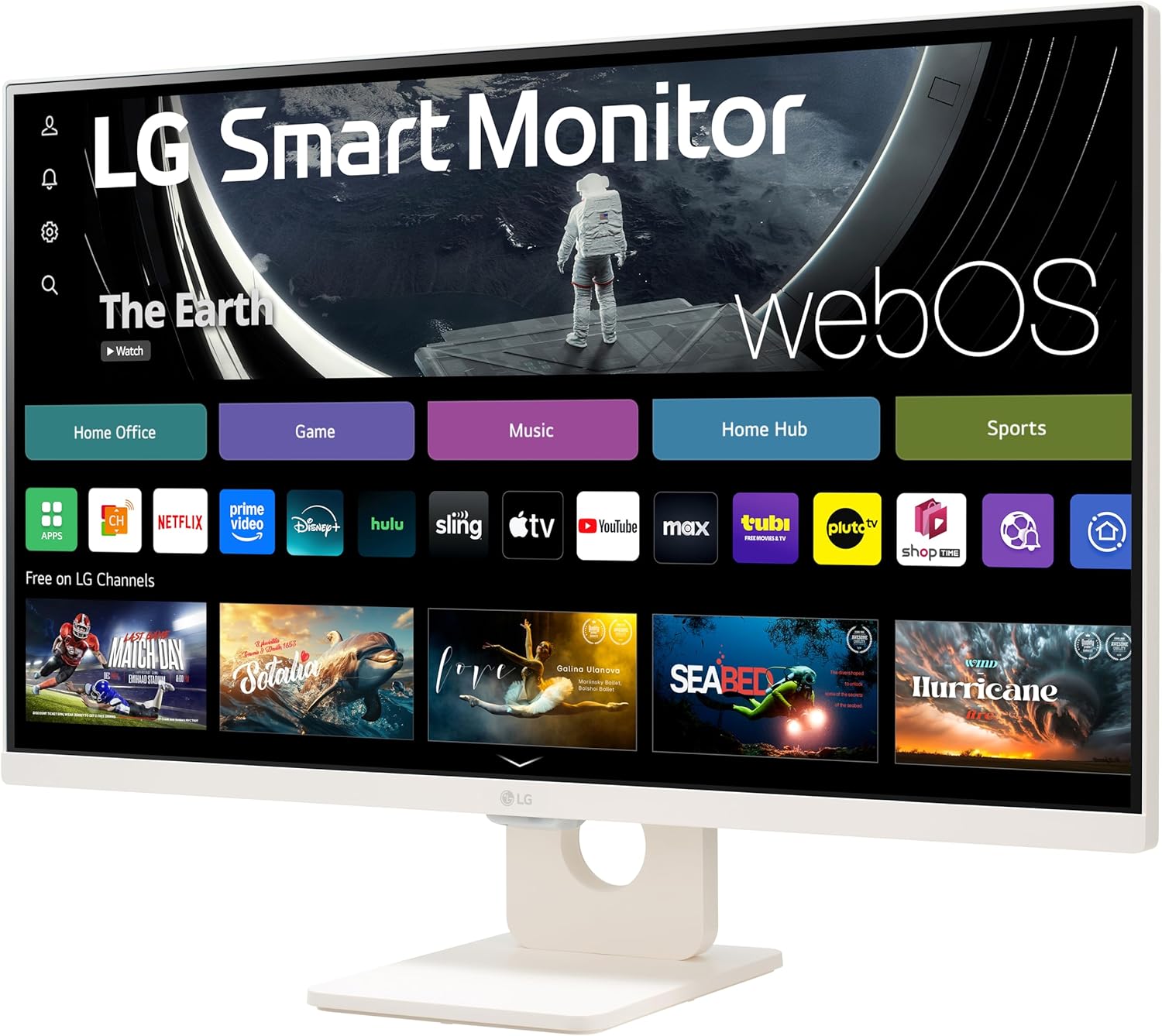 LG 27 INCH FHD IPS MONITOR WITH SLIM DESIGN THINQ CONTROL PANEL MAGIC REMOTE 27U511SA-W - Image 4