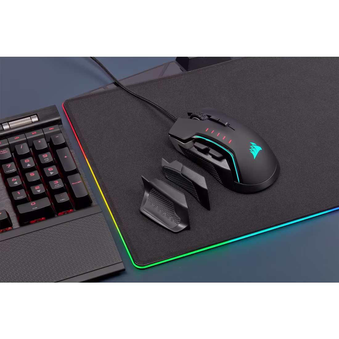 CORSAIR GLAIVE RGB PRO COMFORT FPS/MOBA ALUMINIUM GAMING MOUSE CH-9302111-NA - Image 2
