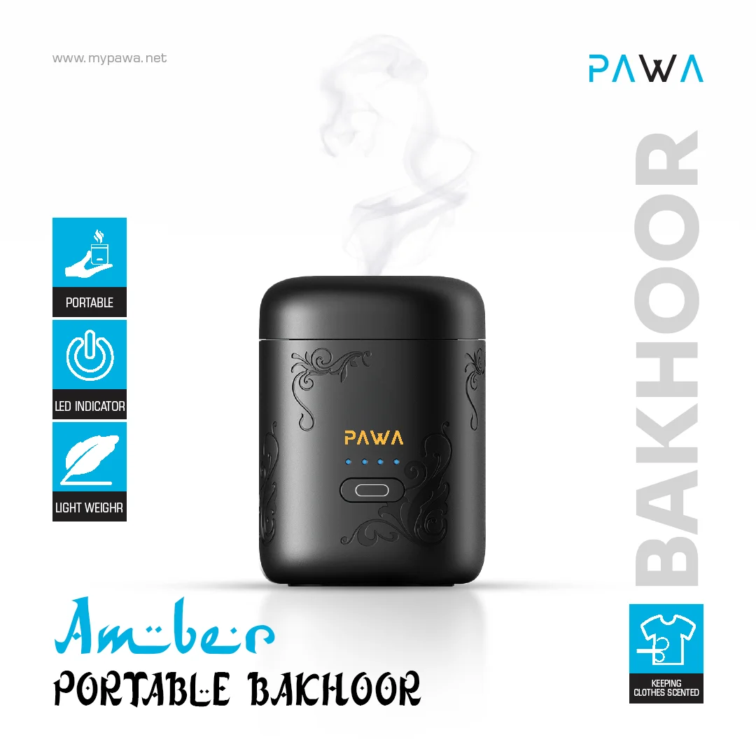 PAWA AMBER PORTABLE BAKHOOR BLACK PW-BKPTDF11-BK - Image 6