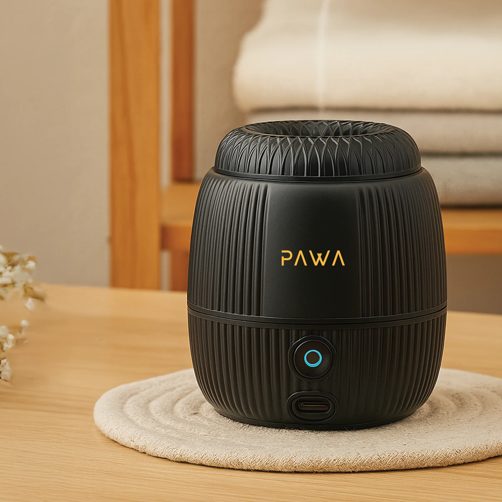 PAWA ATEERA PORTABLE BAKHOOR BLACK PW-BKPTDF10-BK - Image 2