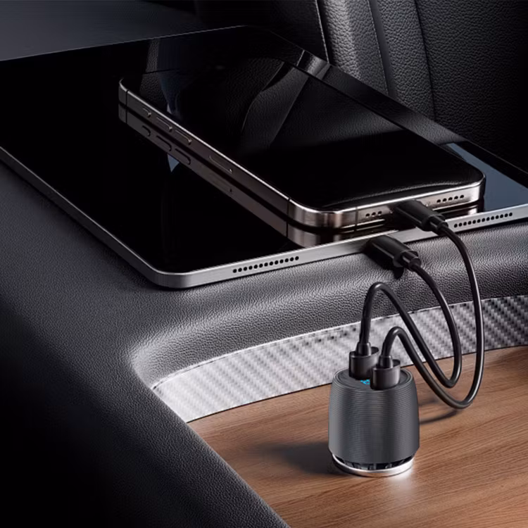 POWEROLOGY VELOX 66W DUAL PORT CAR CHARGER BLACK PCCSR021BK - Image 6