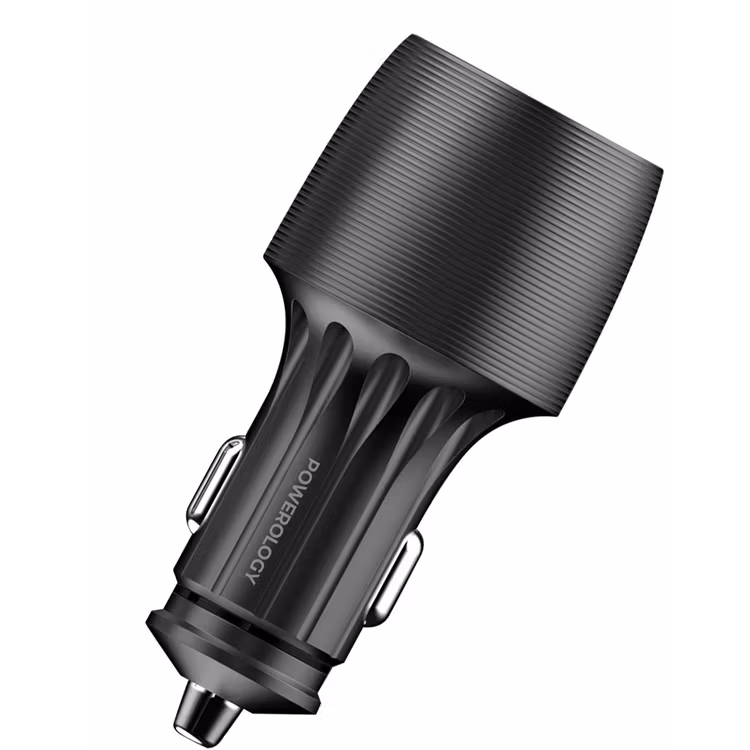 POWEROLOGY VELOX 66W DUAL PORT CAR CHARGER BLACK PCCSR021BK - Image 4
