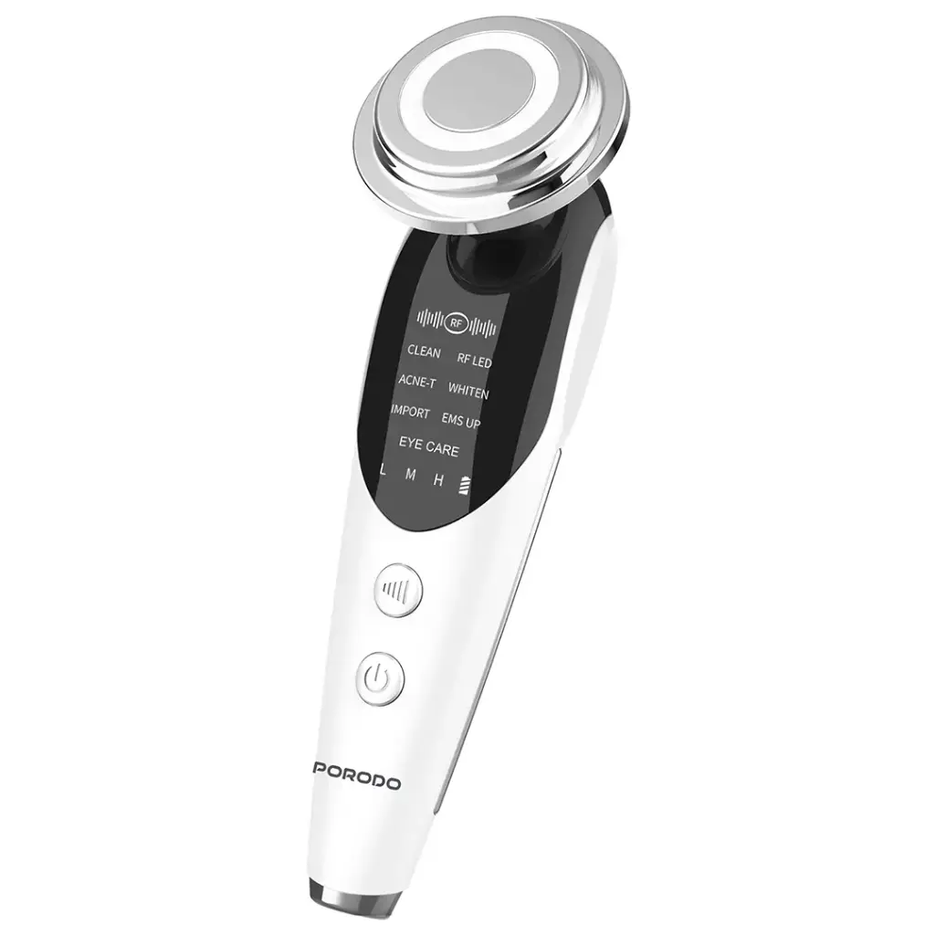 PORODO 7 IN 1 LED MICRO CURRENT FACIAL MASSAGER WHITE PDKFSTM9907WH - Image 3
