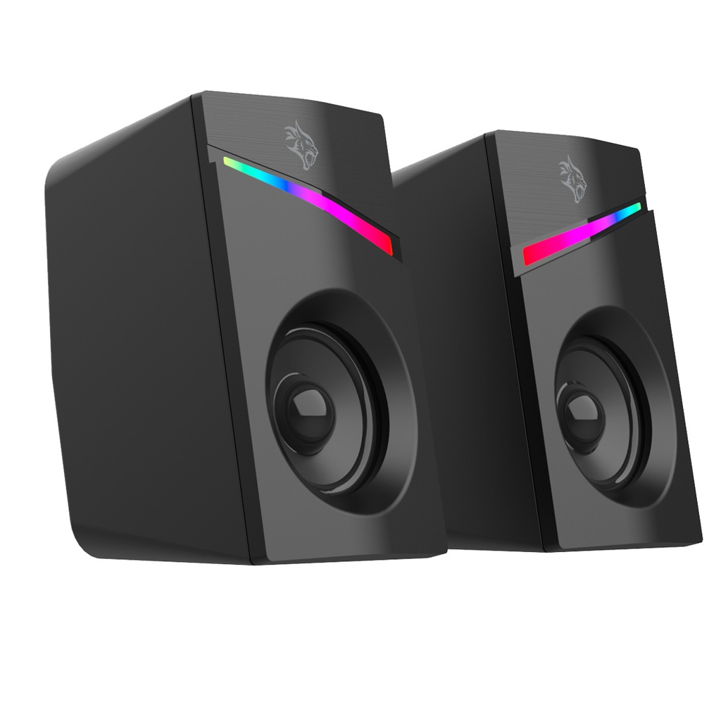 PORODO GAMING STEREO VOULME KNOB CONTROL GAMING SPEAKERS PDX543 BLACK PDX543-BK - Image 2